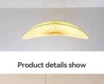 Minimalist Cloth Led Pendant Lights Designer Sailboat Ceiling Hanging Lamps(WH