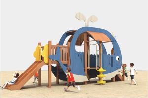 Wholesale EN1176 Wooden Playground Equipment Children Wooden Jungle Gym from china suppliers