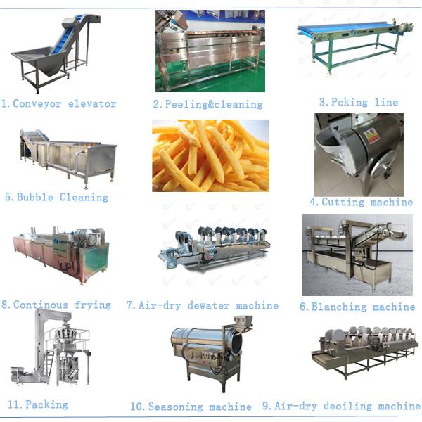 500kg/H Full Automatic Frozen French Fries Production Line Snack Food Making