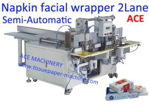 Wholesale 2 Lanes Head Semi Automatic Tissue Paper Packing Machine from china suppliers