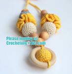 Amigurumi funny toy Nursing necklace Breastfeeding necklace teething toy