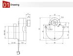Swimming Pool Water Valve Gearbox Motor