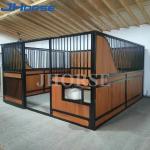 Durable European Horse Stalls 3.5m Length Customizable Materials