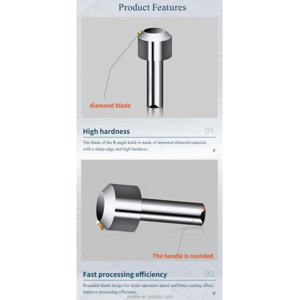 Factory Supply High Quality Acrylic Trimming Machine Special Cnc Single Crystal Diamond Chamfering Milling Tool For Acrylic/PS