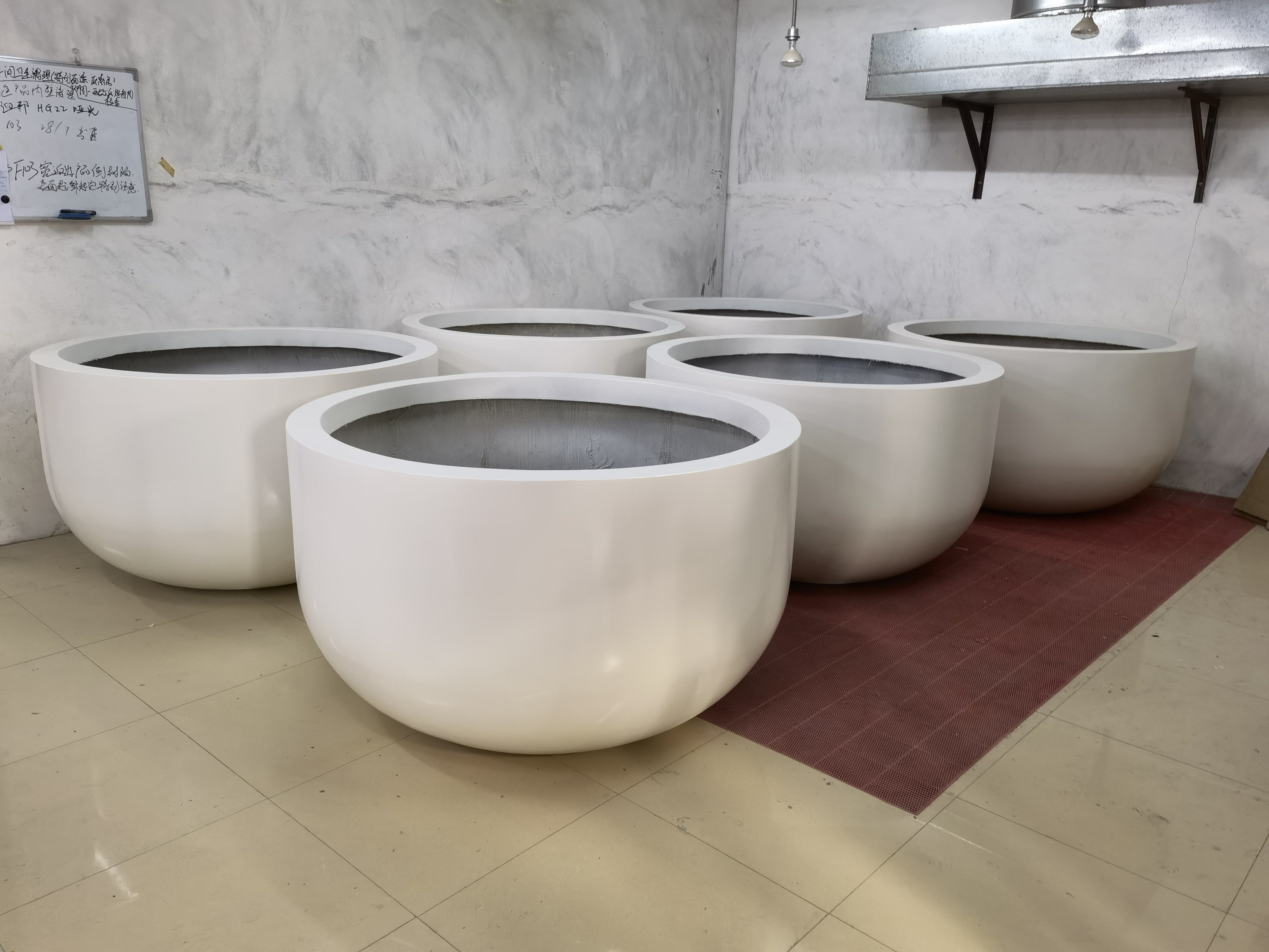 Large Tall Fiberglass Planter Pots For Outdoor Garden Decoration