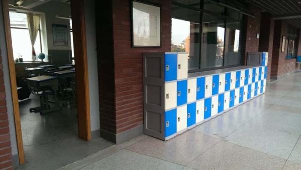 Yellow School Lockers ABS Material , Vandal Resistant Small School Lockers