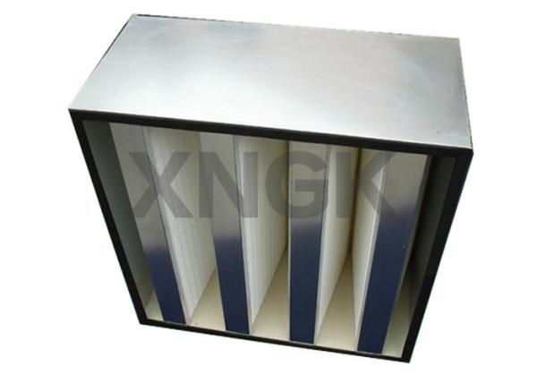 99.99% HV Hepa H14 Filter Fiberglass Media , Air Filtration System House Hepa