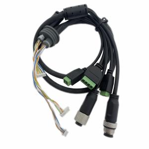 Wholesale Coaxial IP Camera Power Cable M12d 4 Pin Female / 5 pin Male Waterproof 041 from china suppliers