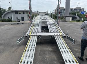 Wholesale Tri-Axle Transport Car And Vehicles Carrier Semi Trailer Truck For 10 Cars Truck Trailer from china suppliers