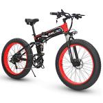 500W 13AH E-Bike Lithium Battery SMLRO S11 26x4.0 inch Fat Tire Folding E-Bike
