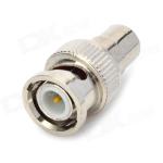 Zinc Alloy BNC Male To RCA Female Connector , BNC Connector For CCTV