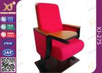Fabric Cover Sound Absorbing Conference Room Chairs hall chairs with Writing Pad