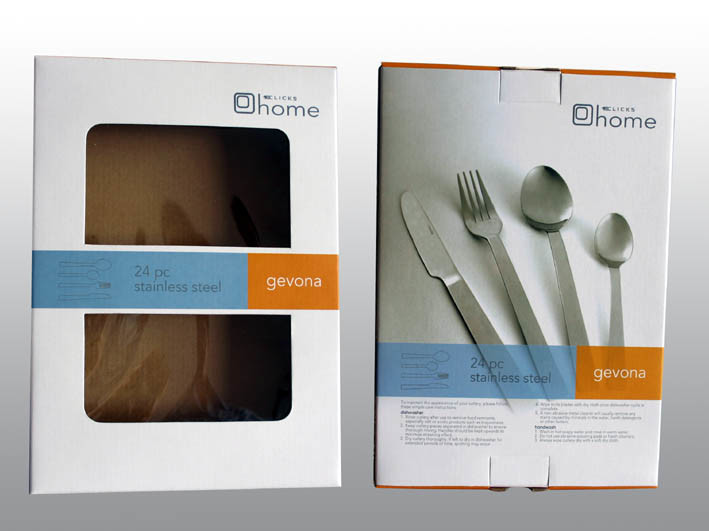 Wholesale customized corrugated packaging box flat packed packaging box with PVC window for tableware