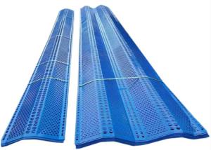 Wholesale Blue Aluminium Windbreak Fence Panel Wind Dust Net Powder Coated from china suppliers