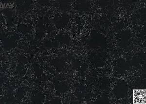 Wholesale Artificial Marble Black Quartz Stone Man Made Black Marble Stone 6.5 Mohz Wall Tile from china suppliers