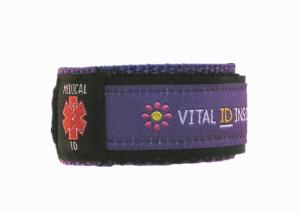 Wholesale Waterproof insert id card vital medical woven bracelet for Children from china suppliers