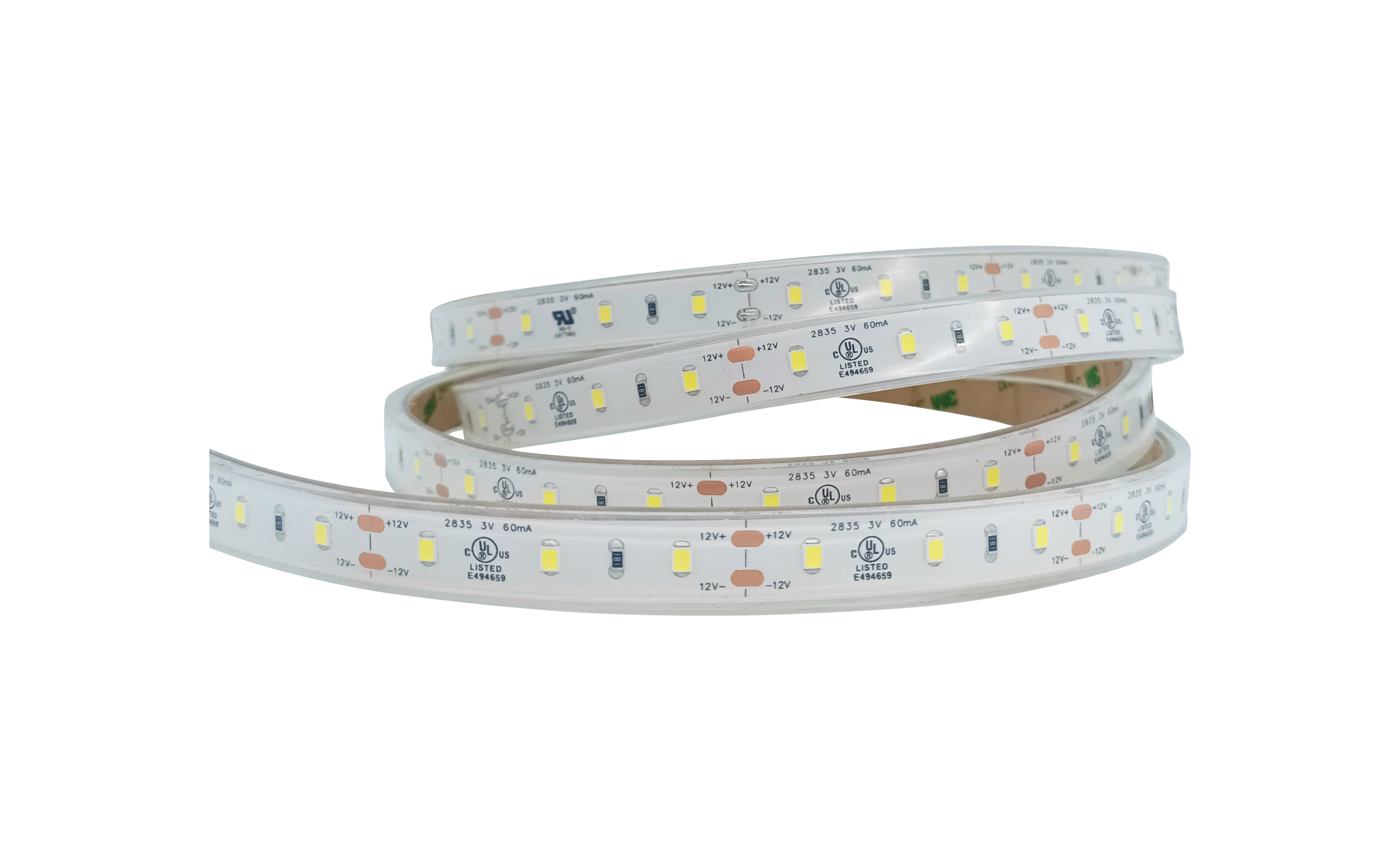 Waterproof SMD 2835 Series Soft Led Strip Lights Adhesive Filled