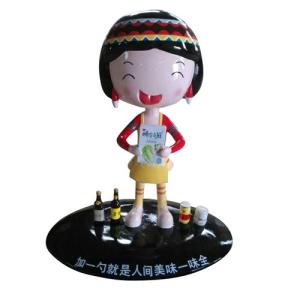 Wholesale Brand Image Custom Fiberglass Sculptures Indoor Decorative Doll Toy Figurine from china suppliers