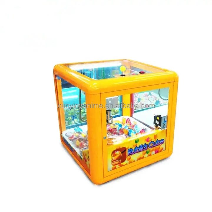 Customize Mini Toy Crane Game Metal Acrylic Age 8 Years Mini Rubik Cube Coin Operated