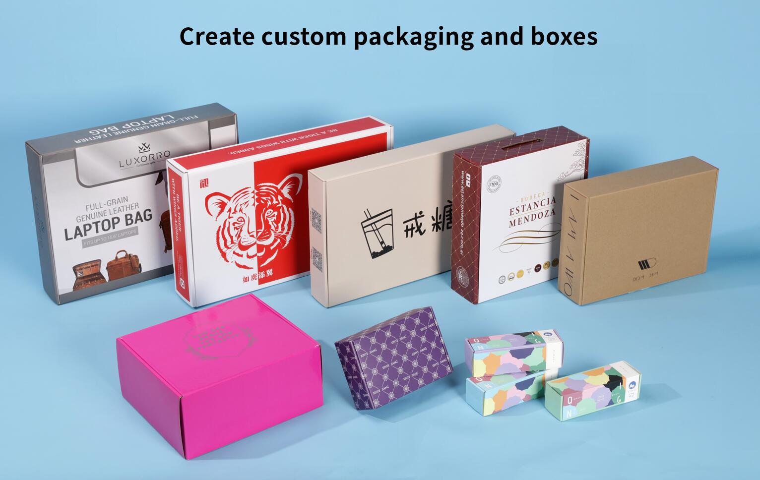 Custom Cardboard Packaging Clothing Corrugated Box With Plastic Handle Multi-Functional for Candle