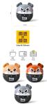 ABS Material Bulldog Cartoon Kitchen Timer Very Cool with Many Colors