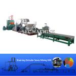 Safety Green EPDM Production Line , EPDM Rubber Granules Making Machine