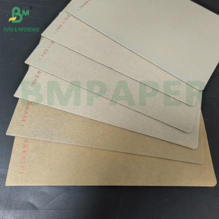 Ultra Hard Smooth Kraft Chipboard Paper 1.5mm Recycled Materials