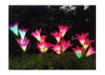 IP44 Garden Solar Stake Lights , Outdoor Decorative Rose Flowers LED Lights