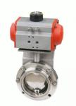 1.5 Inch Sanitary Butterfly Valve With Pneumatic Actuator For Petroleum