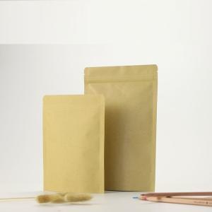 Wholesale Aluminum food packaging Aluminizing Kraft Paper stand up zipper bag from china suppliers