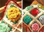 High Quality Nordic Crochet bed pillow Daisy hand-woven cushion covers