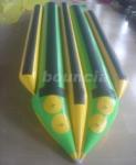 Double Lanes Inflatable Banana Boat With Reinforced Strips For Adult