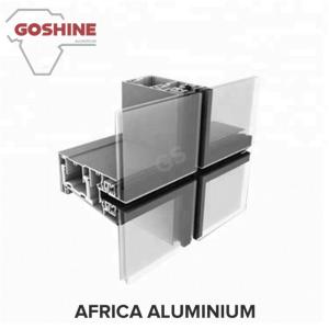 Wholesale Aluminum profile manufacturer curtain walling contractors system profile for Libya from china suppliers