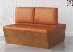 Waterproof Laminate PU Leather Upholstered Restaurant Booth 3.8cbm