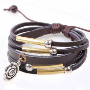 Wholesale Rose Beaded Bracelet Wholesale Fashion Bracelets personalized leather bracelet from china suppliers