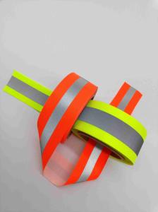 Wholesale high visibility fluorescent color OXford tape for clothings safety wear from china suppliers