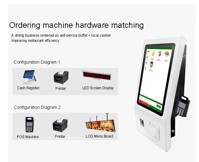 All-in-One Self-Order Kiosk for Retail Food and Hospitality Solutions