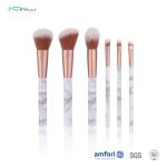 6pcs 2 Colors Synthetic 150mm Plastic Makeup Brushes