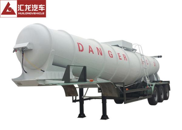 98% Sulfuric Acid Chemical Tank Trailer 21000L 11800x2500x3000mm Special Design