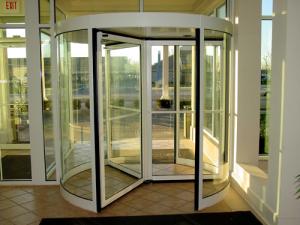 Wholesale 3/4 Wings Automatic Revolving Doors with Aluminium Alloy Framed Revolving Exterior Commercial Glass Door from china suppliers
