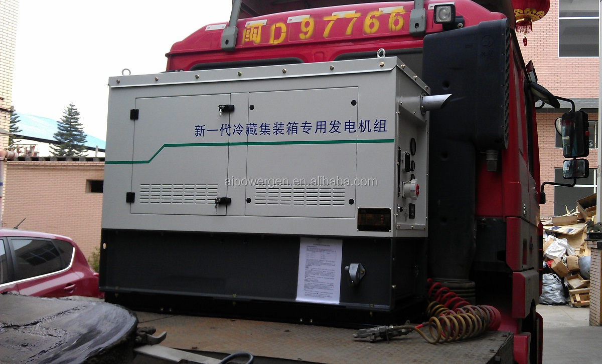 Continuous Power 15KW Clip On Carrier Type Genset For Reefer Container