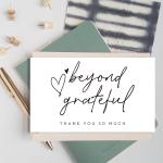 White Paper Thank You Card For Small Businesses Decor Small Shop Gift Packet