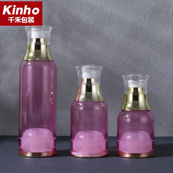 40ml 60ml 130ml Cosmetic AS Airless Bottle Vacuum Pump Cylindrical Bottle Lotion