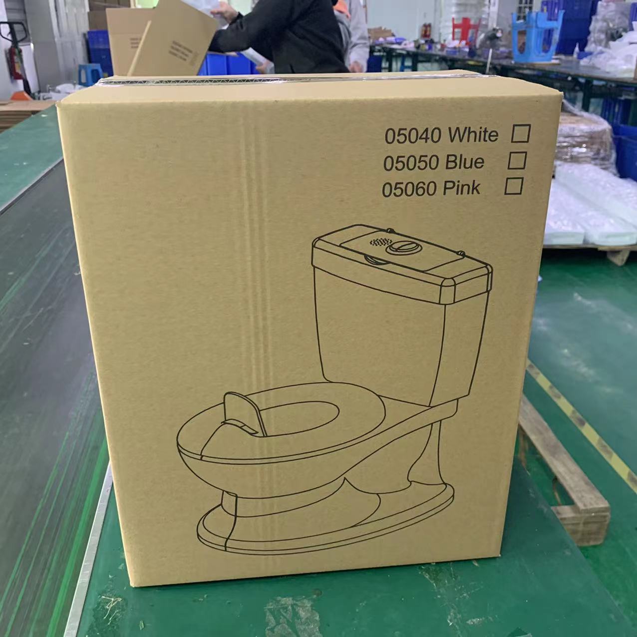 Eco Friendly Plastic Kids Potty Training Toilet Blue Pink White Customized Logo Wholesale