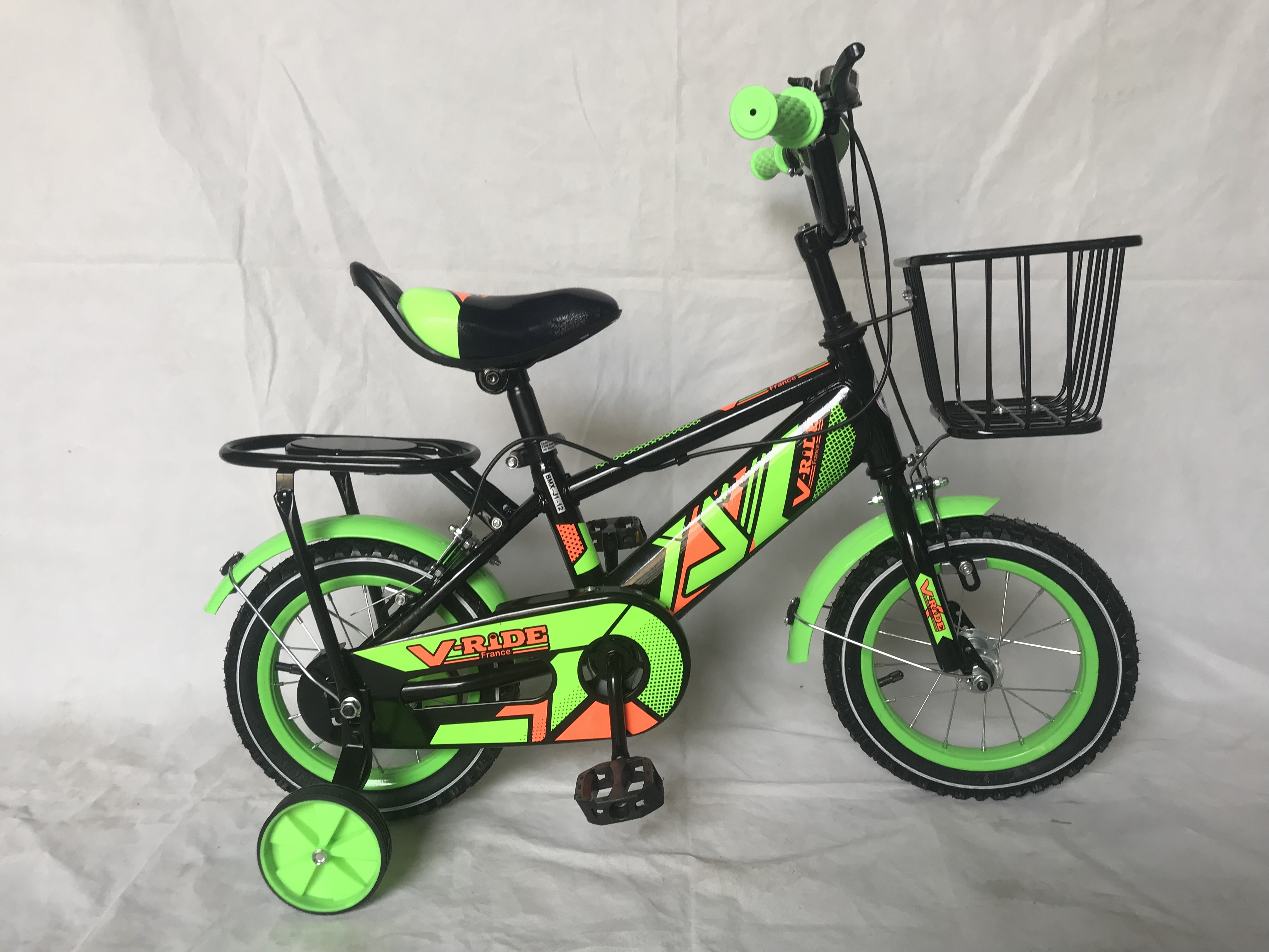 Steel Frame 3 To 8 Years Old Kids Bicycle With Training Wheels Personalized
