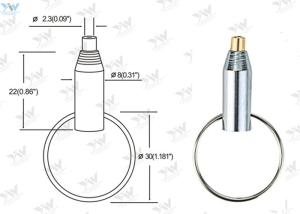 Wholesale OEM Adjustable Lock Cable Grippers Brass Material Key Ring Grippers from china suppliers