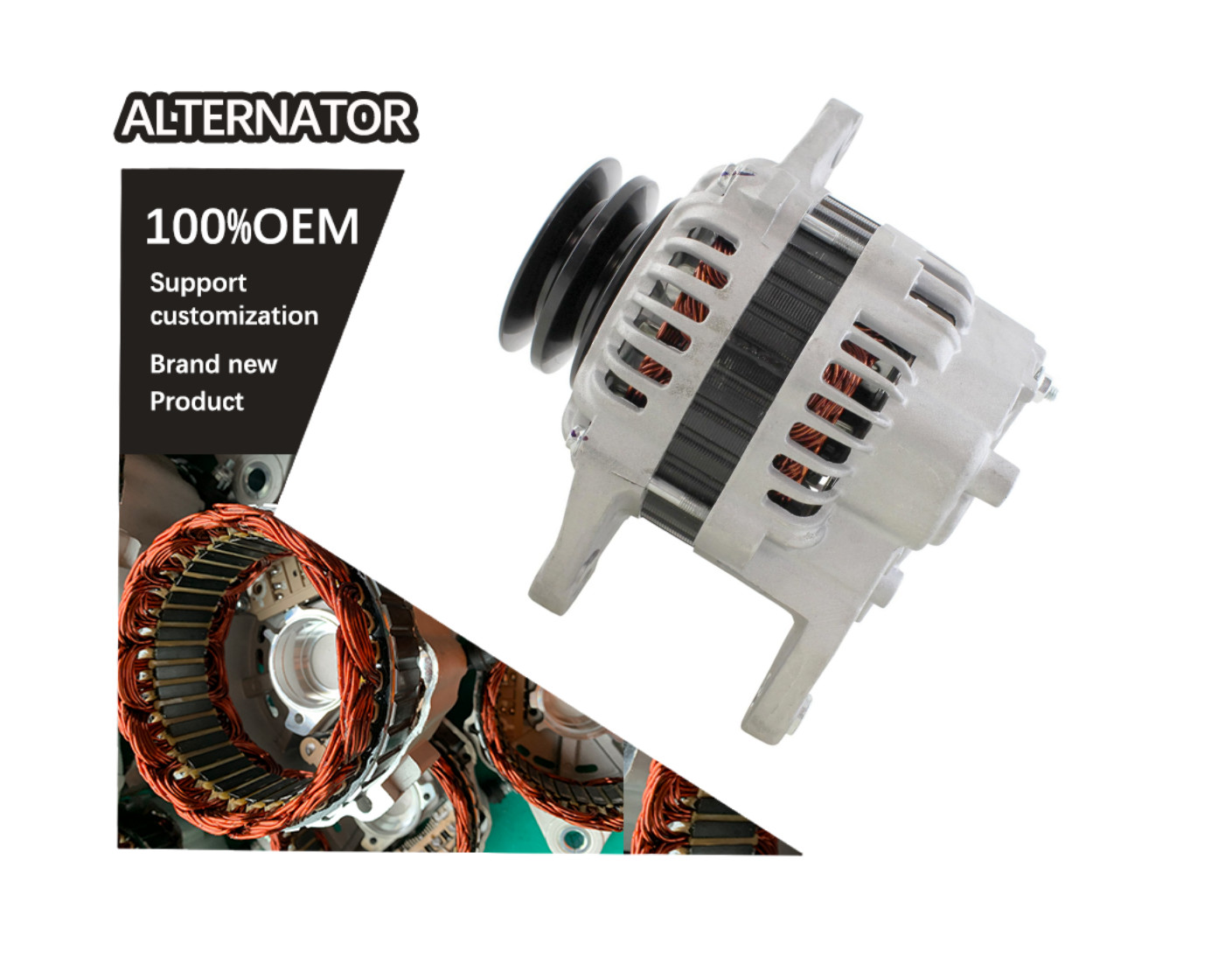 Alternator 12V 80A 3M760-64010, 3M760-64011, 3R600-64012. A005TA5577, A005TA7899, A005TA8195, A5TA5577, A5TA7899