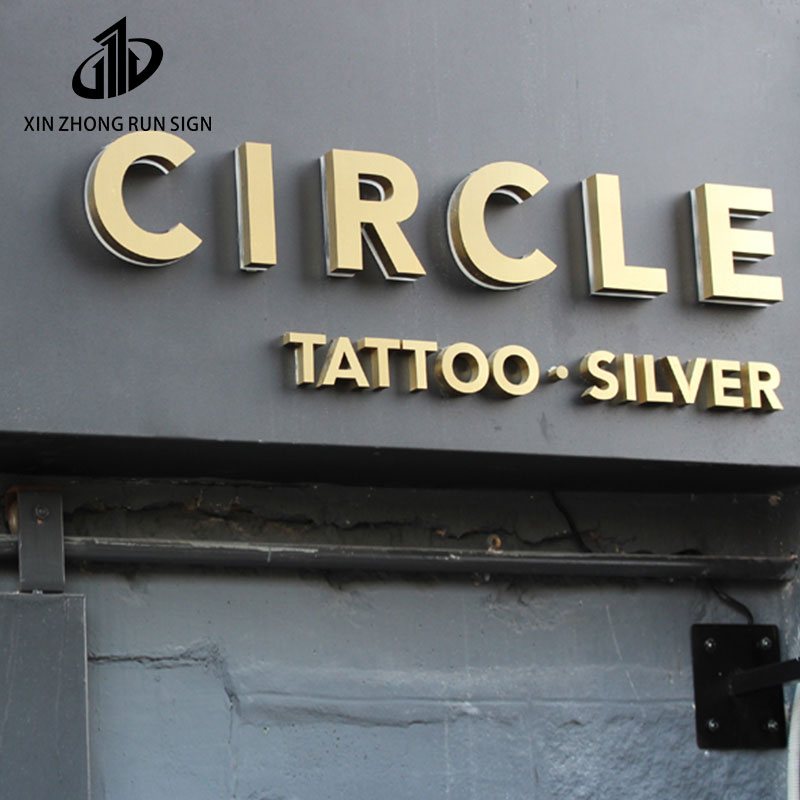 Manufacturers direct customized outdoor commercial logo signs 3D backlit metal sign letters