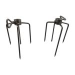 Barbecue Fork Food Grade Stainless Steel BBQ Grill Rotisserie Spit Rod for