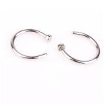 Fake Septum Medical Titanium Nose Ring Silver Gold Body Clip Hoop For Women